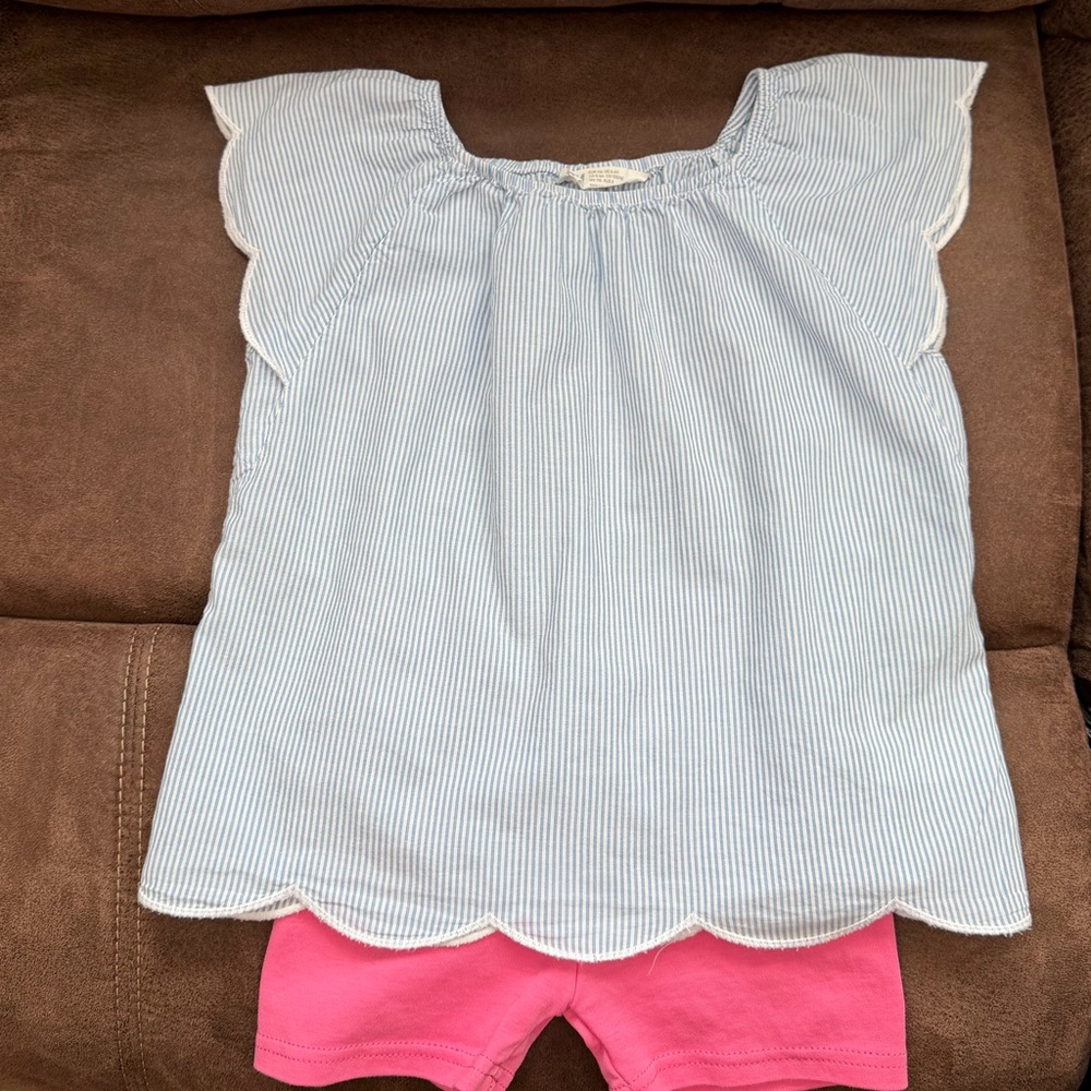 Girls Size 5 Matching Short Set - Picture 4 of 4